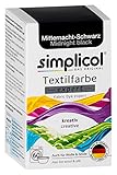 simplicol Textilfarbe expert Mitternacht-Schwarz 1718 - Zum Umfärben und Auffrischen von...