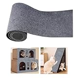 200cmx40cm Selbstklebend Kratzmatte Katze, DIY Kratzbrett Katze, Kratzschutz Sofa Katze,...