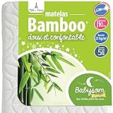 Babysom - Babymatratze Bambus | 60x120 cm | Kindermatratze | Naturfaser | Atmungsaktiv |...