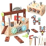 GAGAKU Montessori Spielzeug aus Holz Werkzeugkoffer Kinder Holzspielzeug...