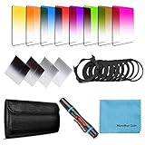 Fotover Square Filterset 14 Stück Verlaufsfilter ND GrauFilter Farbfilter Set für Cokin...