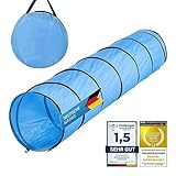 Hunde Agility Tunnel - Hundetunnel Spieltunnel Agilitytunnel Hundehöhle inkl...