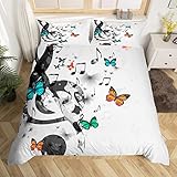 Homewish Bettwäsche-Set mit Musiknoten, 3-teilig, für Kinder, Mädchen, buntes...