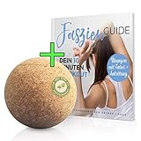 Faszienball Set 7 cm mit Faszien-Buch - Dein nachhaltiger Massageball aus 100% Kork zur...