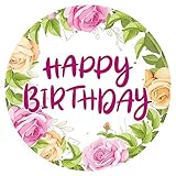 J&M DECO Essbare Tortenaufleger - Tortenaufleger Geburtstag - Tortendeko Happy...