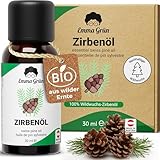Emma Grün® Bio Zirbenöl [100% NATURREIN] - Echtes Zirbelkiefer Öl 30ml aus Alpen...