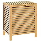 CASARIA® Wäschekorb Bambus 62l Wäschebox natur Wäschebehälter entnehmbarer...