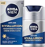 NIVEA MEN Anti-Age Hyaluron Feuchtigkeitscreme (50 ml), Gesichtscreme mit LSF 15 mildert...