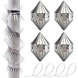 HENGBIRD 4pcs Marderschreck, 100cm Marderabwehr Fallrohrschutz Marderschutz für Fallrohre...