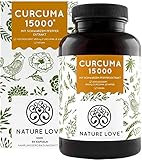 Kurkuma Kapseln hochdosiert aus 95% Extrakt (90 Kapseln) - Curcumin-Gehalt pro Kapsel...