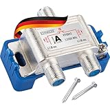 SCHWAIGER Sat Verteiler 2fach Antennenkabel Koaxialkabel Antenne Breitbandkabel Koaxial...
