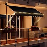 Swing & Harmonie Markise mit LED Beleuchtung - Gelenkarmmarkise - Sonnenschutz -...