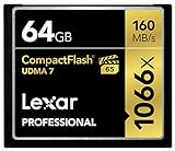 Lexar Professional 1066x 64GB CompactFlash Speicherkarte, bis zu 160 MB/s Lesen, CF Karte...