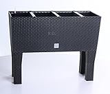 Blumentopf Blumenkasten mit Füßen Blumenkübel Rattan Bewässerung 4 Farben 2...