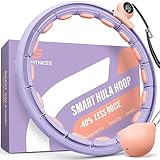 GATE FITNESS® Silent Smart Hula Hoop Reifen Erwachsene zum Abnehmen - Kein runter Fallen...
