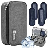 ALLCAMP Insulin Kühltasche Kühlbox für Tragbarer Organizer Diabetiker Medikamente mit 4...