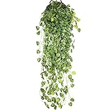 Künstliche Pflanzenreben, Wandbehang, Rattan, Blätter, Zweige, grüner Garten, Efeu,...