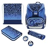Herlitz Schulranzen UltraLight Plus Blue Shark, 16 l