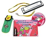 Voggy´s Mundharmonika Set Volt-Mundharmonika C-Dur Neopren-Tasche...