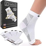 FIT NATION 2 Paar Sprunggelenkbandage, Knöchelbandage, Fußbandage für Herren und Damen,...