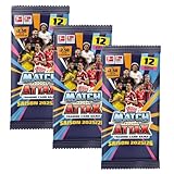 Match Attax Bundesliga Sammelkarten 2025/26 | 3X Booster Packs | Triple-Bundle mit je 12...