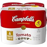 Campbell's Kondensierte Tomatensuppe, 305 ml Dose mit Pop-Top-Deckel, 4 Stück...