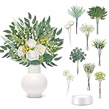 67 Stück Kunstblumen Set – Künstliche Blumen Wie Echt mit Eukalyptus, Rosen...