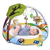 Lupantte Baby Spieldecke,Spielbogen Baby 2 Austauschbaren Bezügen,Spielmatte...