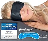 daydream Schlafmaske Frauen & Herren inkl. gratis Kühlkissen (= Kühlmaske) - Testsieger...
