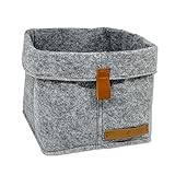 FRIHET® Filzkorb Aufbewahrungskorb Filz - Gr. 1 = 14 Liter - passend für...