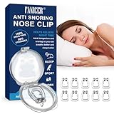 10 Stück Silikon Magnet Nasenklammer,Schnarchstopper gegen Schnarchen für ruhige...
