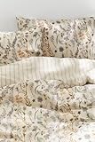 Freyamy Blumen Bettwäsche 135x200 2tlg, Aesthetic Botanisches Wende Bettwäsche-Set aus...