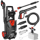 LEHMANN Hochdruckreiniger mit Aluminiumpumpe 220 bar 450 l/h Fördermenge 1800 W...