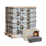 Rekord® Braunkohlebriketts 900 kg (90x10 kg Gebinde) auf Palette –...