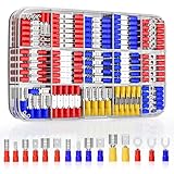 GIZGA Kabelschuhe 368pcs Kabelschuh Set Flachsteckhülsen Sortiment 0.5-6.0mm²...
