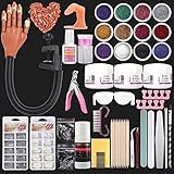 Deciniee Übungshand für Nageldesign,Flexible Acrylnägel Nagelhand Übungsmodell 300...