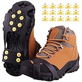 Fesoar Schuhspikes,Schuhkrallen Steigeisen für Schuhe im Winter mit einem 15er-Pack...