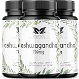 Lifood Swiss Ashwagandha Wurzelextrakt 7000mg, 180 Kapseln, indische Schlafbeere, mit...