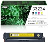4er-Pack C3224 C3210K0 C3210C0 C3210M0 C3210Y0 Wiederaufbereitete Tonerkartusche mit Chip...
