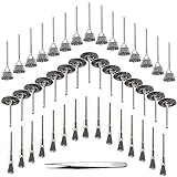 45er Drahtbürsten Set, Topfbürste Bohrmaschine, Edelstahl Pinselbürste, für...