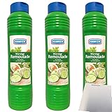 Hamker Remoulade würzig lecker 3er Pack (3x875ml Flasche) + usy Block