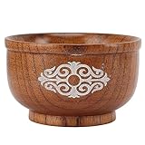 Runde Holzschale, Anti-Verbrühungs-Jujube-Holzschalen, Einzigartig, Elegant, Langlebig...