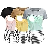 Stilloberteil - Stillshirt Stillkleidung Umstandsshirt Schwangerschaft T-Shirt Nursing...