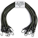 Pluvios - 40' (100CM) Robuste Spanngummis mit Haken - 10er-Pack - Größenwahl -...
