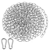 Edelstahlkette Meterware, 5M Metallkette Stahlkette, Φ1,5mm Gliederkette, Kettenglieder,...