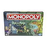 Monopoly: Rick and Morty Edition Brettspiel, Cartoon-Netzwerkspiel für Familien und...
