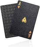 BIERDORF Schwarzer Diamant Kunststoff Pokerkarten Plastik wasserdichte Spielkarten- 1 Deck...