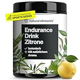 natural elements Endurance Drink Zitrone – 600g Isotonisches Getränkepulver...