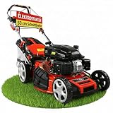 HECHT 5-IN-1 Benzin Rasenmäher – leistungsstarker 4 Takt Eco Motor 4,4 kW...