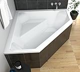 ECOLAM Badewanne IRMA 140 x 140 cm | Eckwanne Eckbadewanne + Styropor...